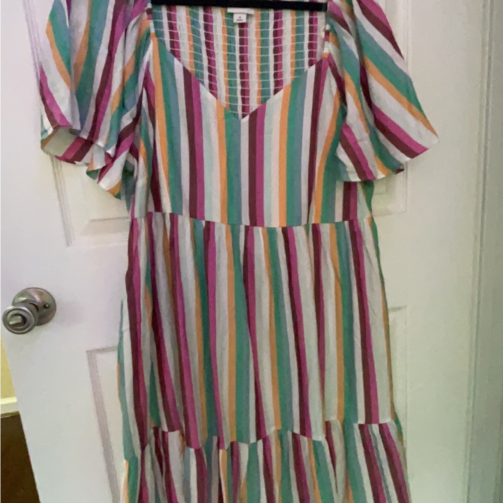 Plus Size New Ava & Viv Multicolor Flutter Summer… - image 4